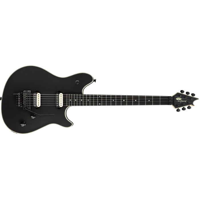 EVH Wolfgang USA Electric Guitar with Case, Gloss Urethane, Stealth Black